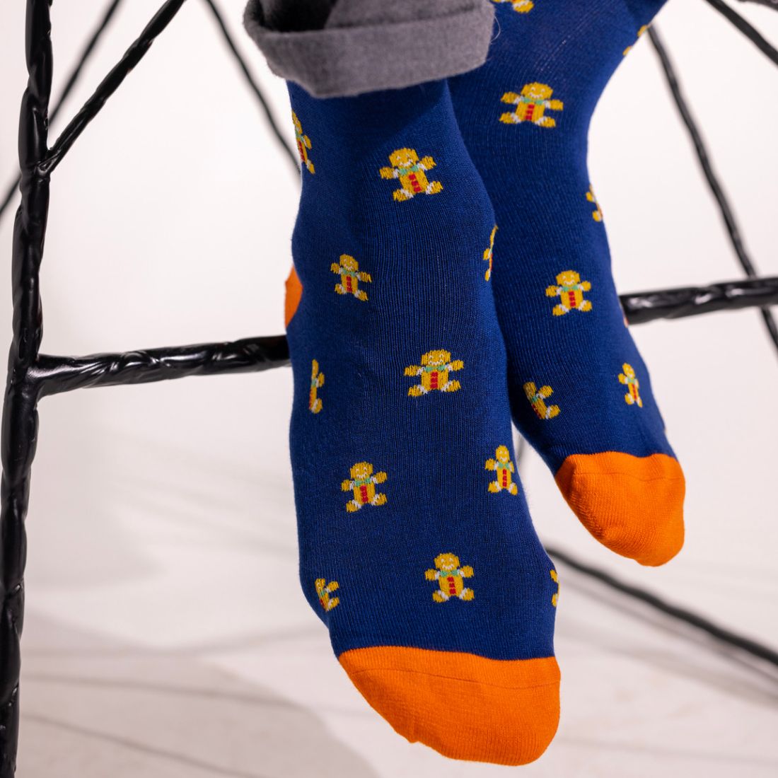 Gingerbread Men Matching Bamboo Socks – Adult & Child