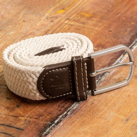 Swole Panda Recycled Woven Belt in Cream