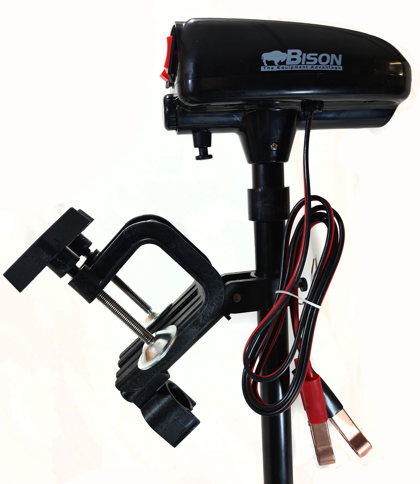 Bison outboard motor on a white background