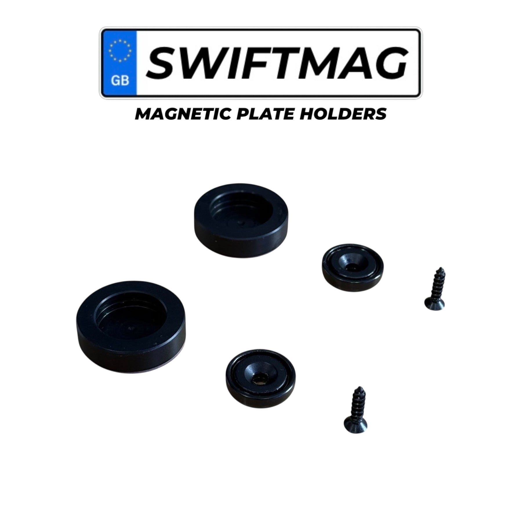 SWIFTMAG Magnetic Removable Numberplate Kit - Bascora