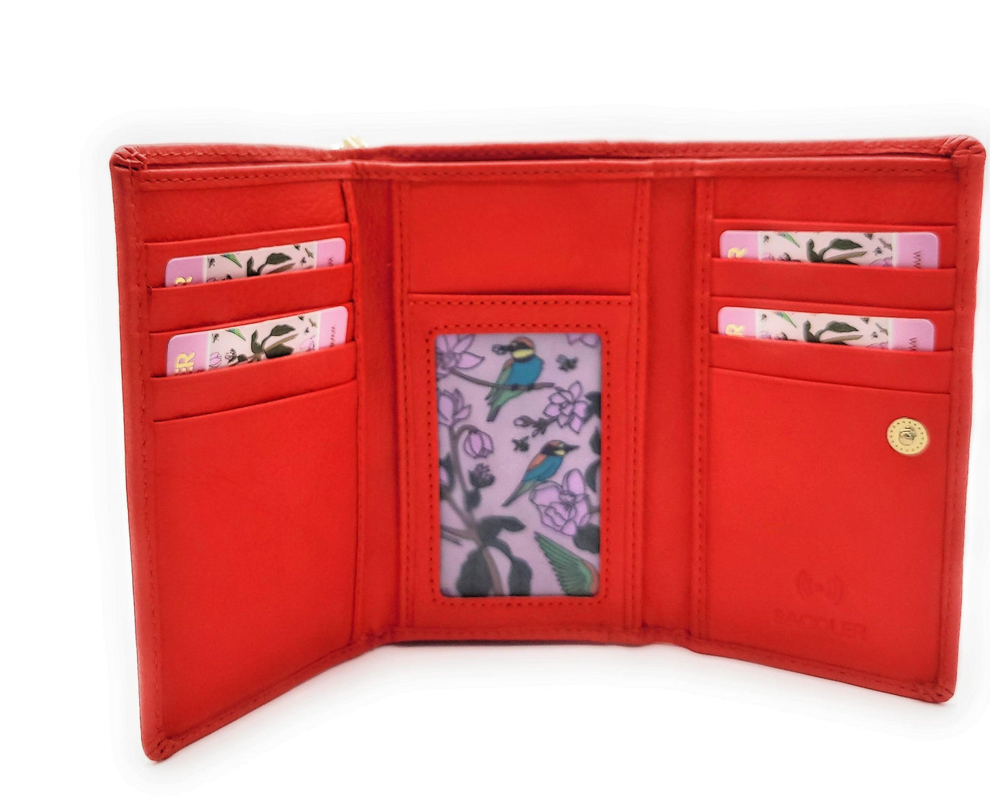 Ruby RFID Leather Wallet - Red