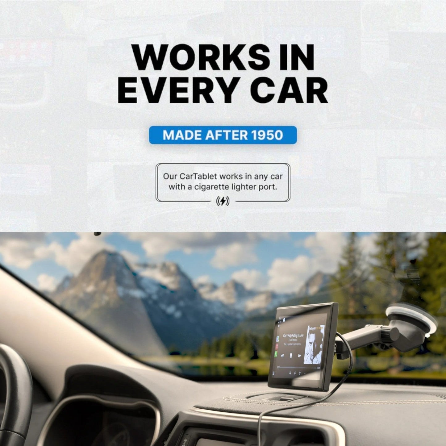 SmartDash™ CarPlay Tablet 7" - Wireless Display with GPS & Bluetooth