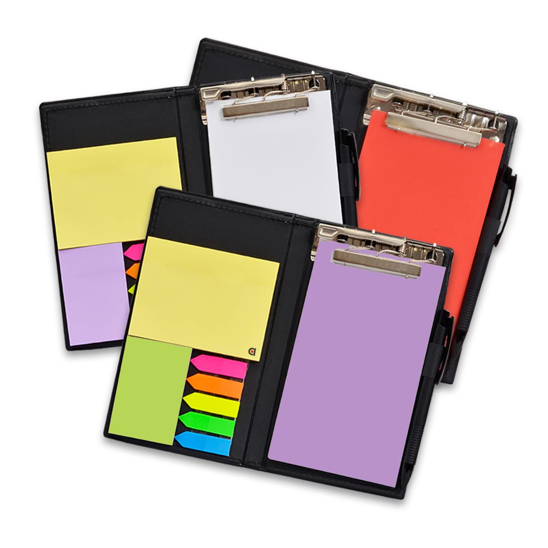 Organizador de escritorio para regalo: notas adhesivas, blocs de notas y portalápices (blanco)
