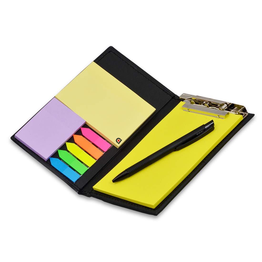 Organizador de escritorio para regalo: notas adhesivas, blocs de notas y portalápices (blanco)