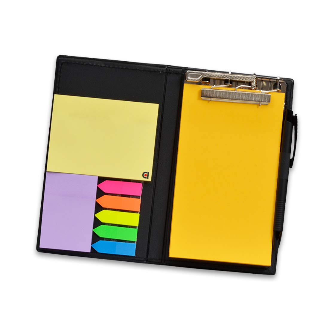 Organizador de escritorio para regalo: notas adhesivas, blocs de notas y portalápices (blanco)