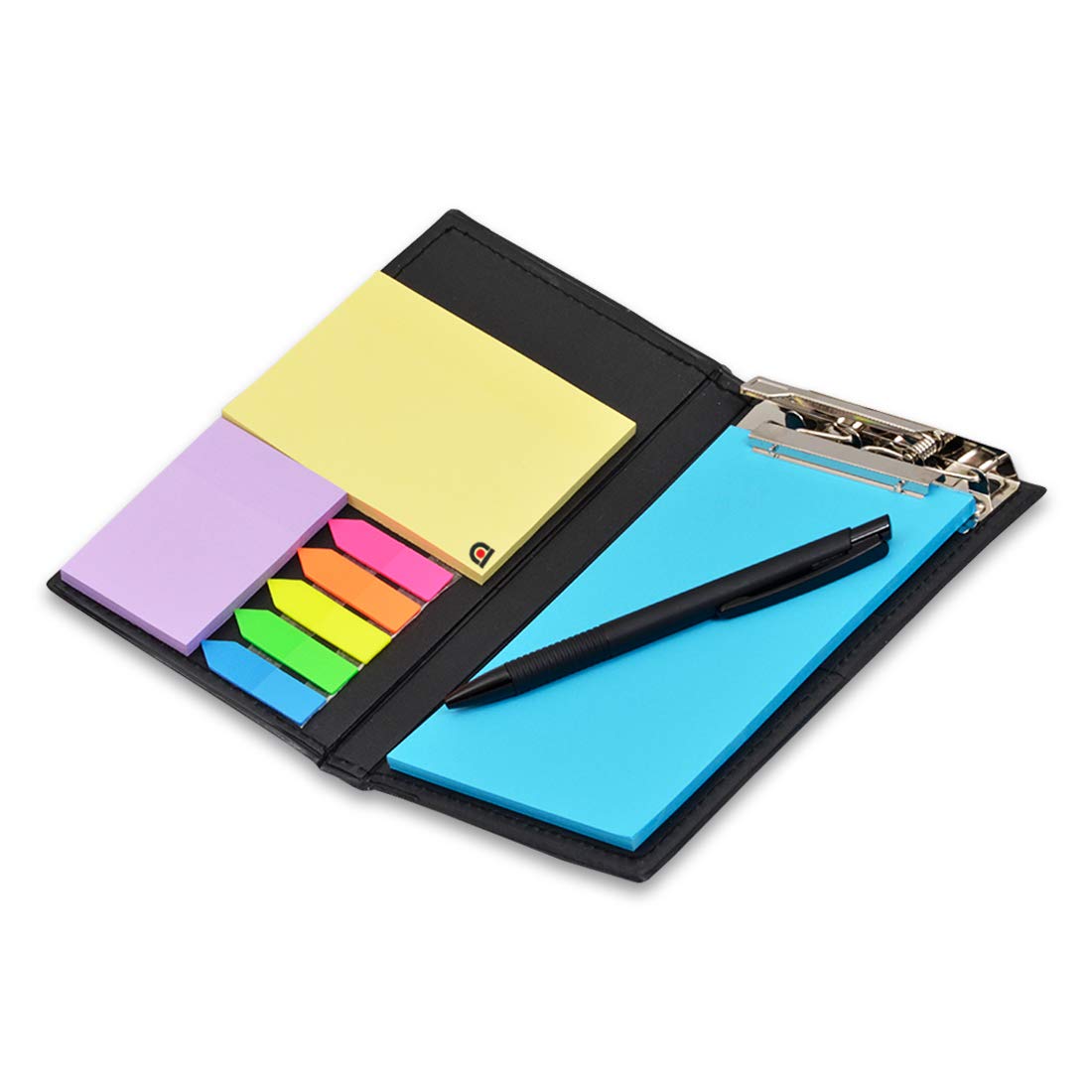 Organizador de escritorio para regalo: notas adhesivas, blocs de notas y portalápices (blanco)