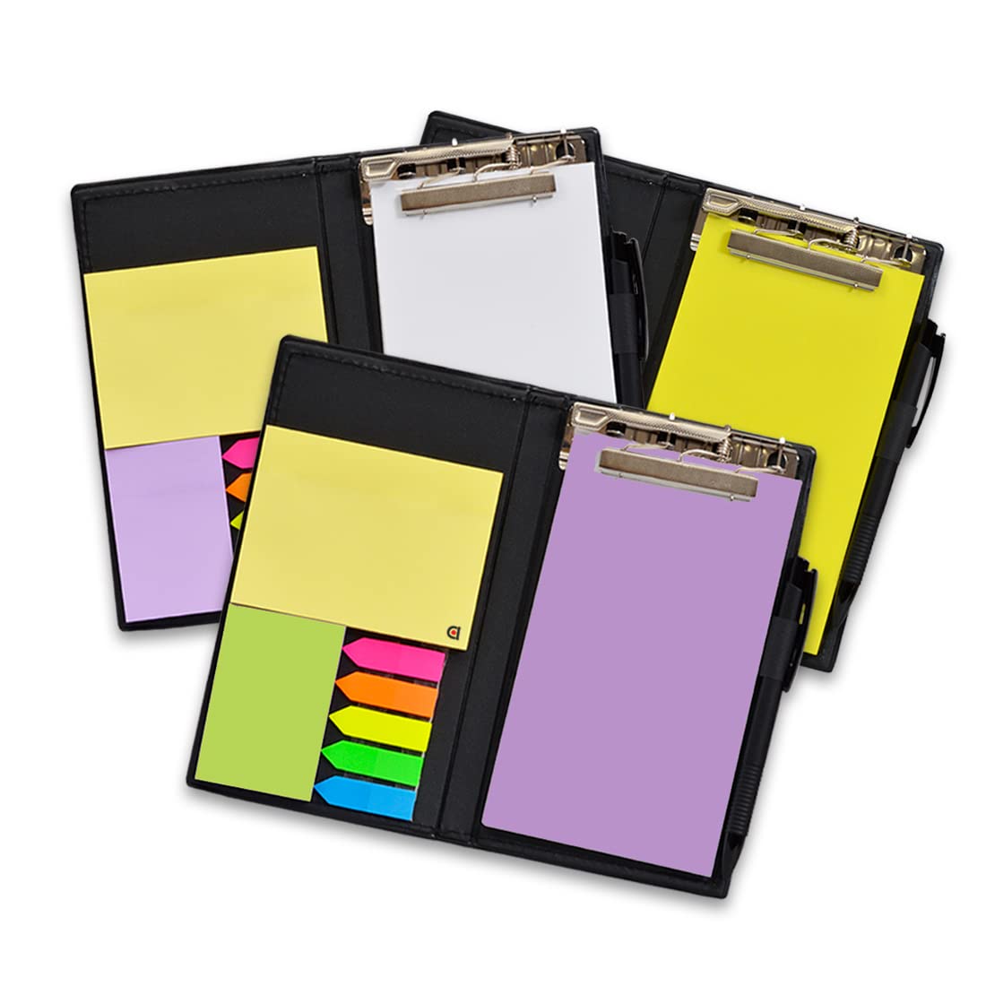 Organizador de escritorio para regalo: notas adhesivas, blocs de notas y portalápices (blanco)