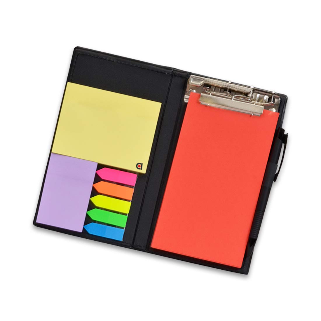 Organizador de escritorio para regalo: notas adhesivas, blocs de notas y portalápices (blanco)