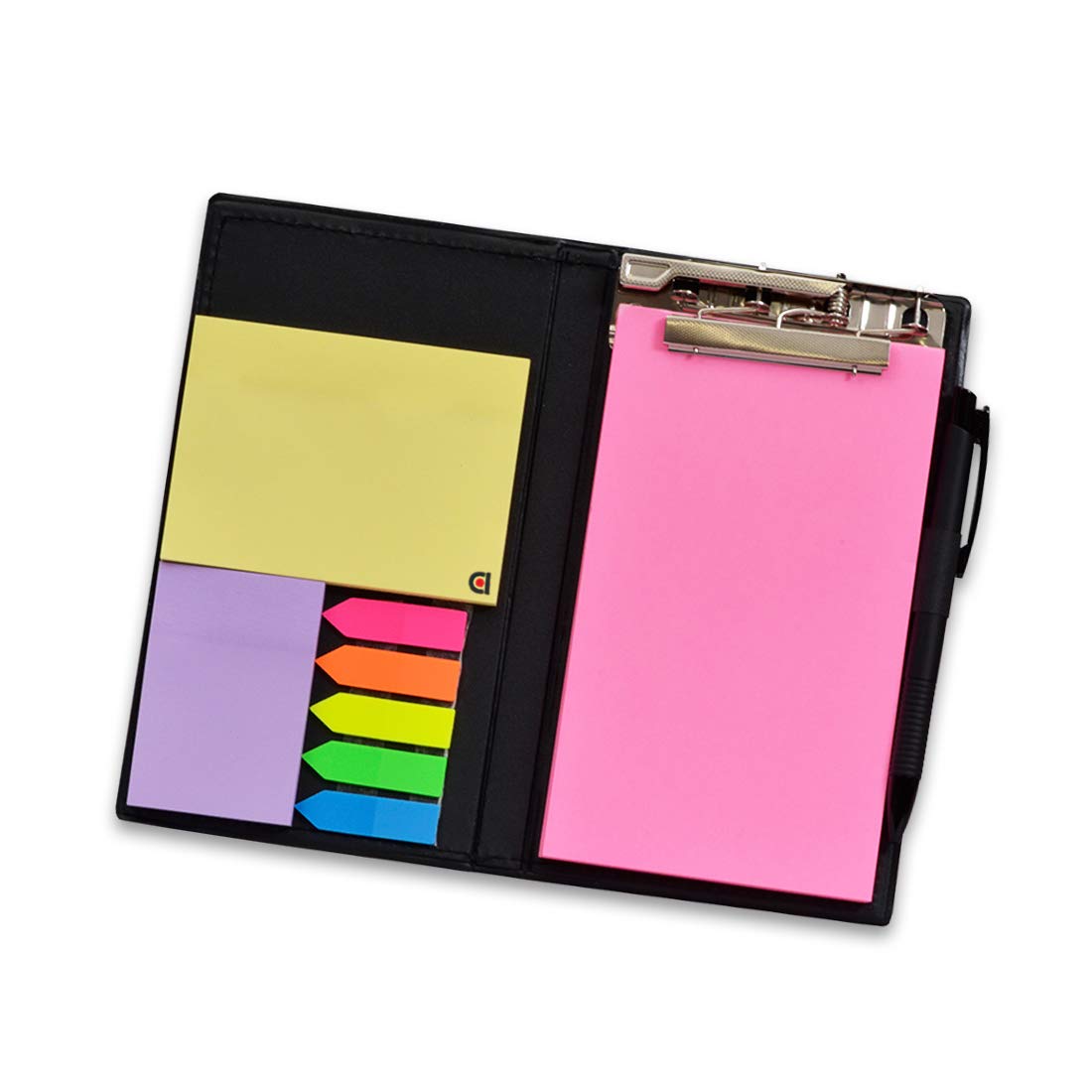 Organizador de escritorio para regalo: notas adhesivas, blocs de notas y portalápices (blanco)