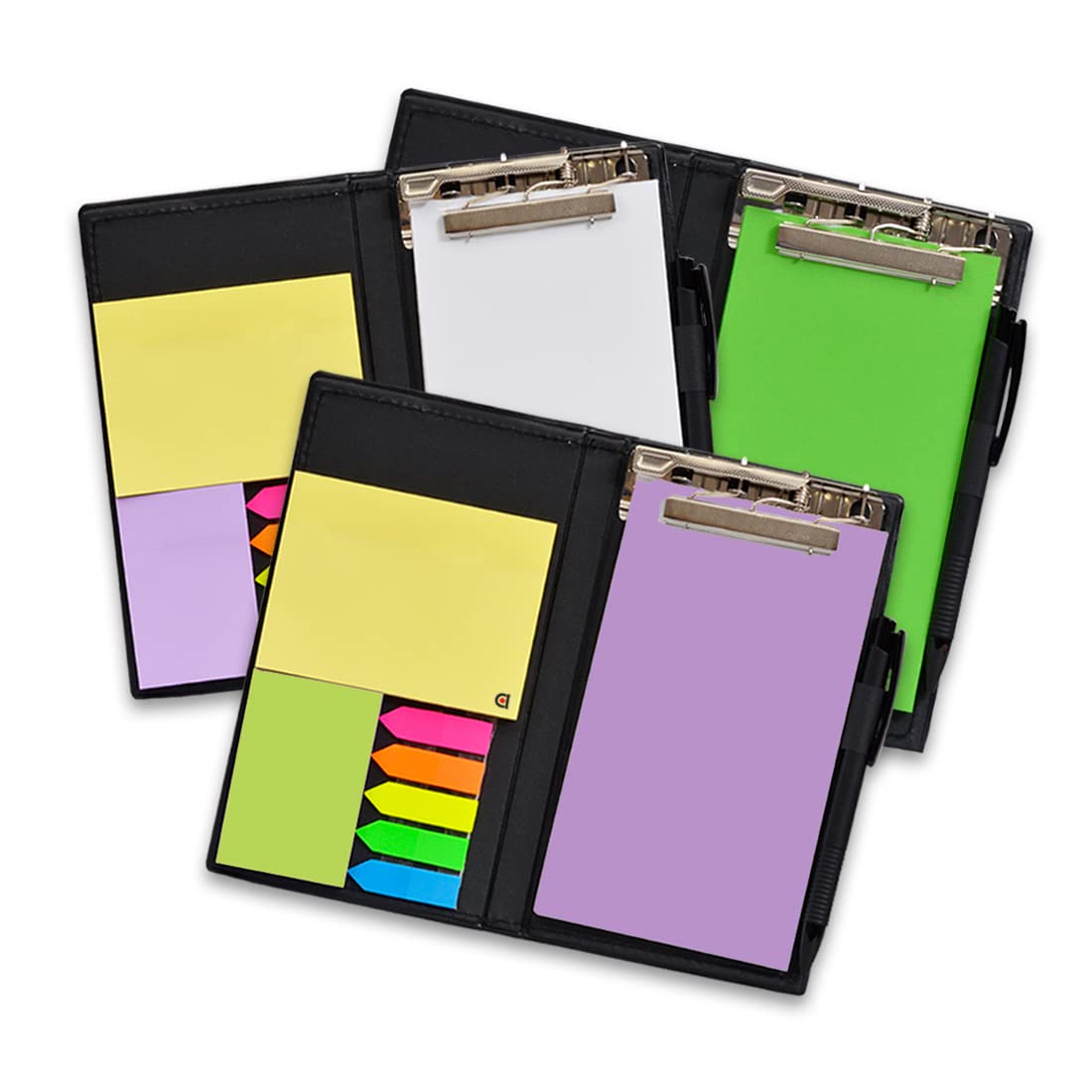 Organizador de escritorio para regalo: notas adhesivas, blocs de notas y portalápices (blanco)