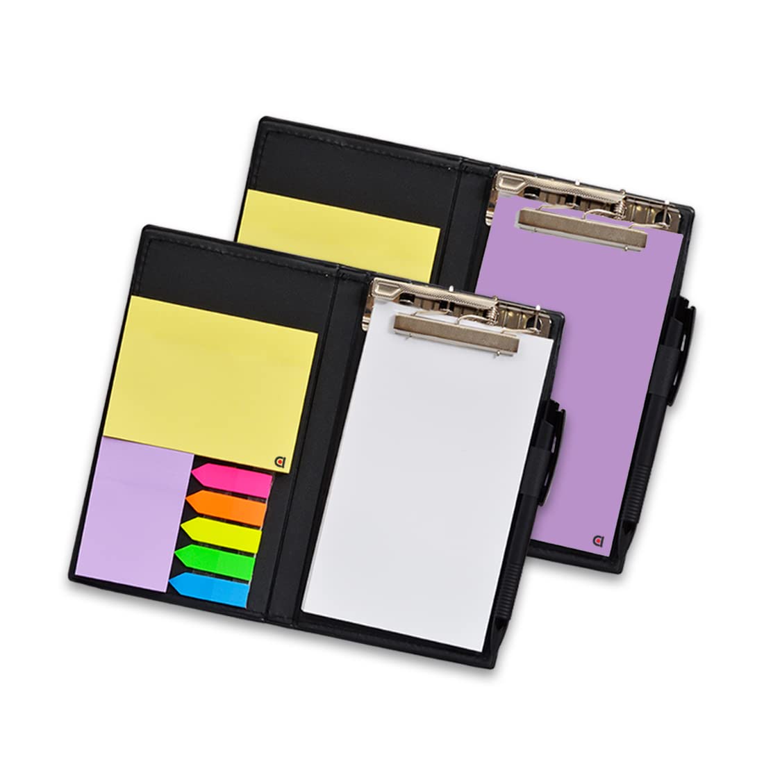 Organizador de escritorio para regalo: notas adhesivas, blocs de notas y portalápices (blanco)