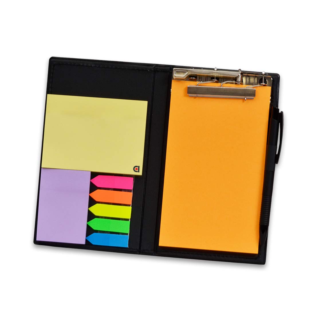 Organizador de escritorio para regalo: notas adhesivas, blocs de notas y portalápices (blanco)