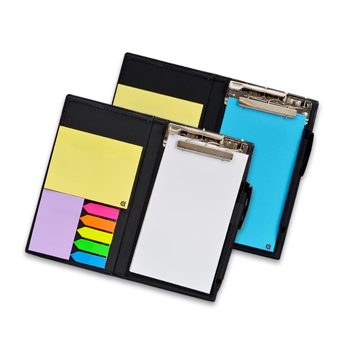 Organizador de escritorio para regalo: notas adhesivas, blocs de notas y portalápices (blanco)