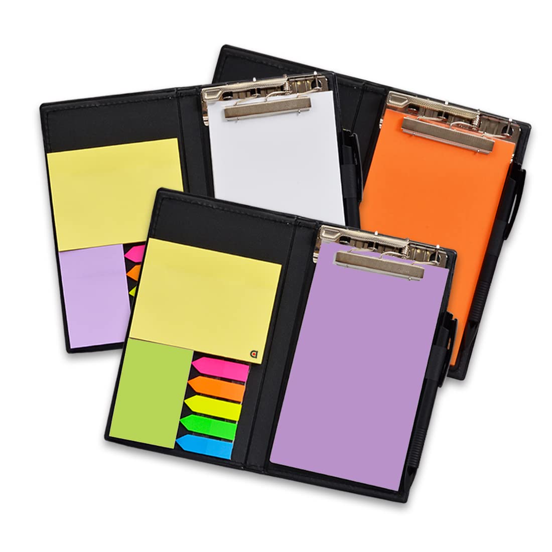 Organizador de escritorio para regalo: notas adhesivas, blocs de notas y portalápices (blanco)