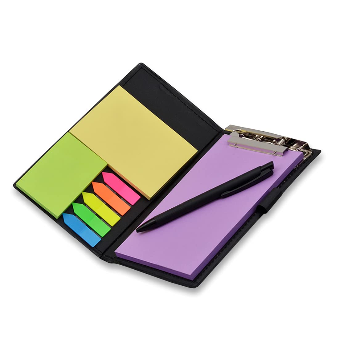 Organizador de escritorio para regalo: notas adhesivas, blocs de notas y portalápices (blanco)