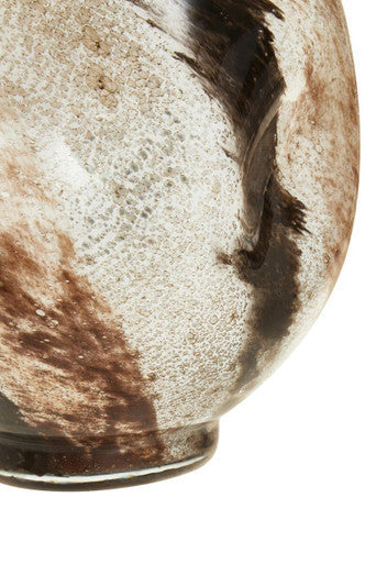 Jarrón pequeño de cristal Heba - Diseño multicolor en terracota