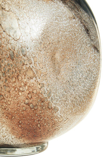 Jarrón grande de cristal Heba - Diseño multicolor en tonos tierra