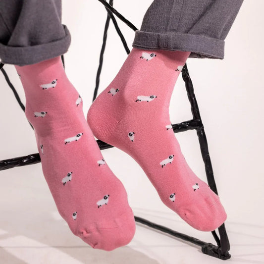 Sheep Bamboo Socks – Comfort Cuff