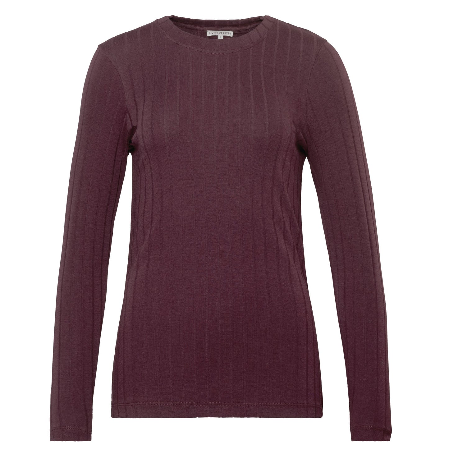 Organic Cotton Ribbed Long Sleeve T-Shirt – Womens