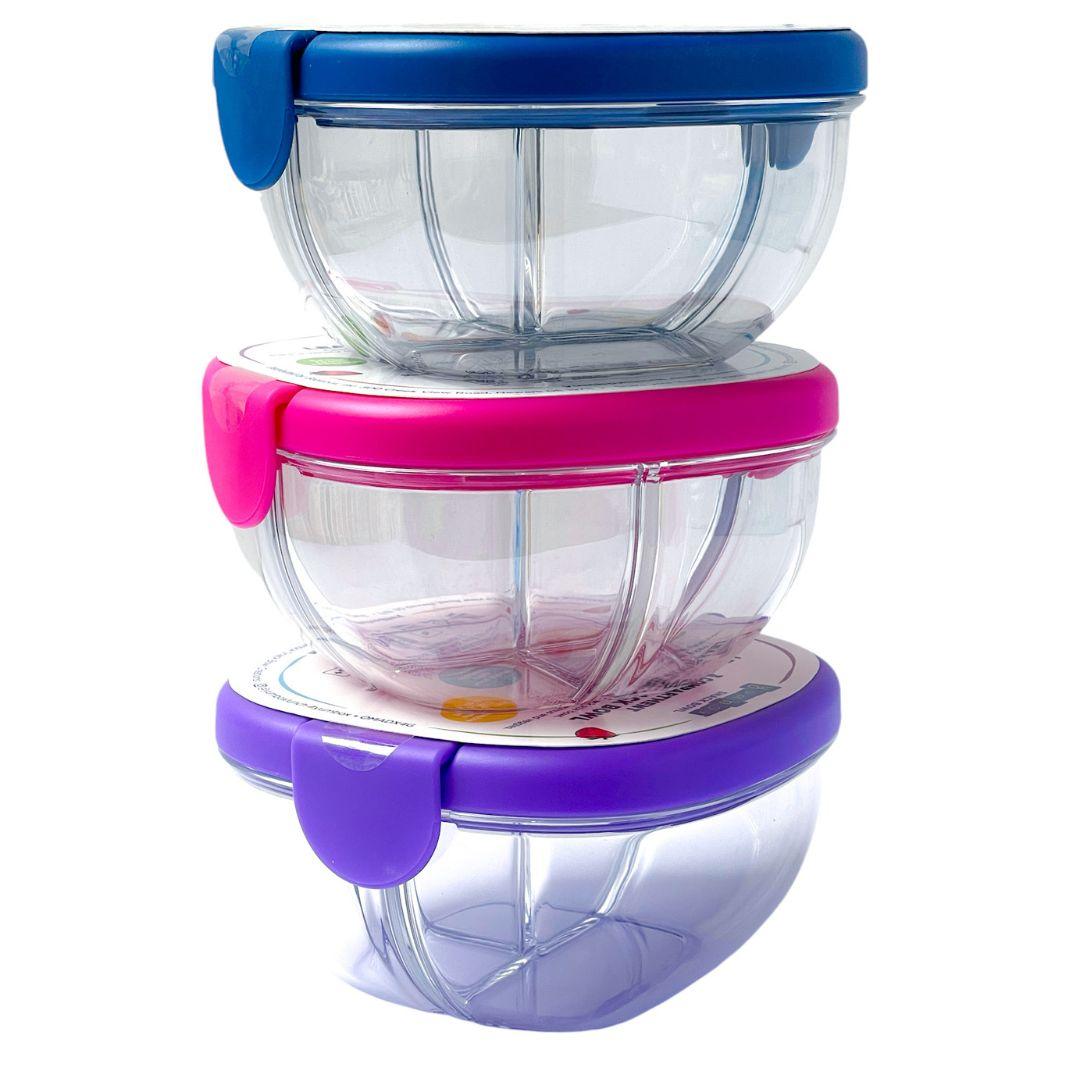 Yumbox Leakproof Snack Bowl - 3 Compartment - Bascora