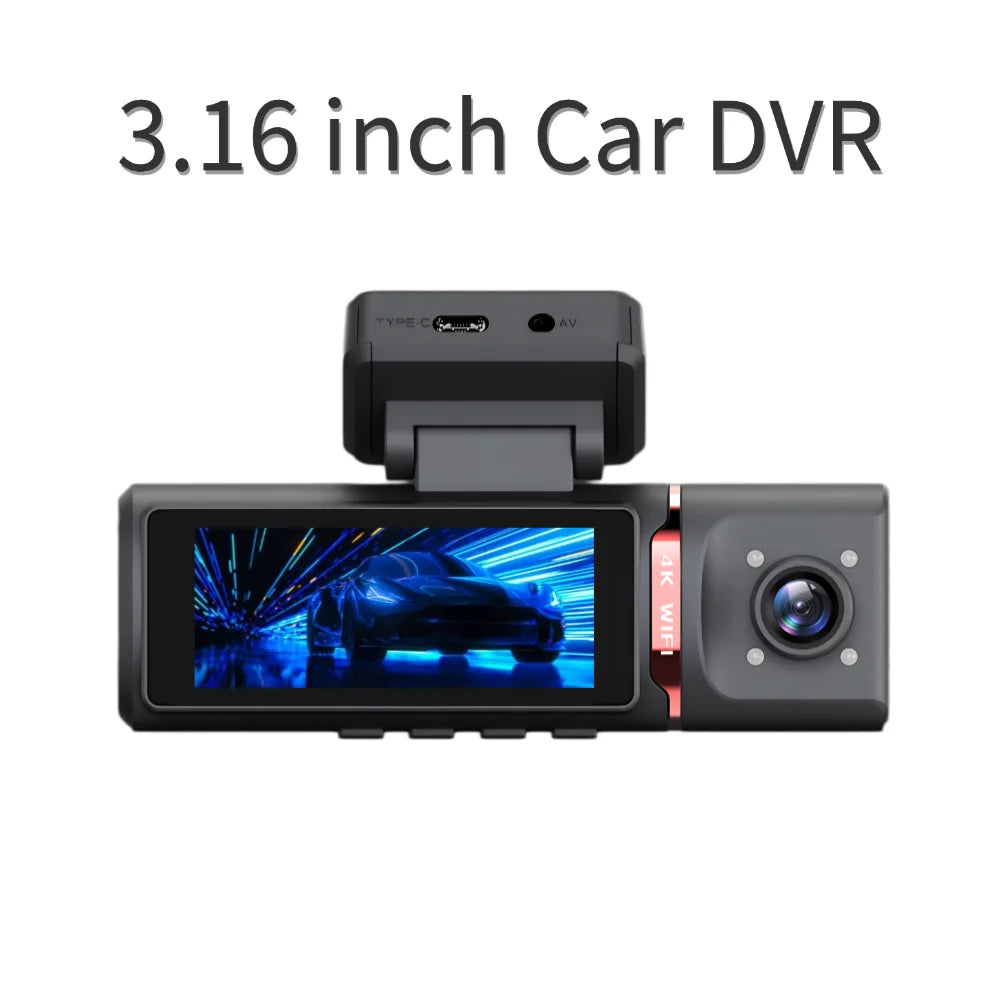 4K Dual Lens Dash Cam - Ultra HD Car DVR