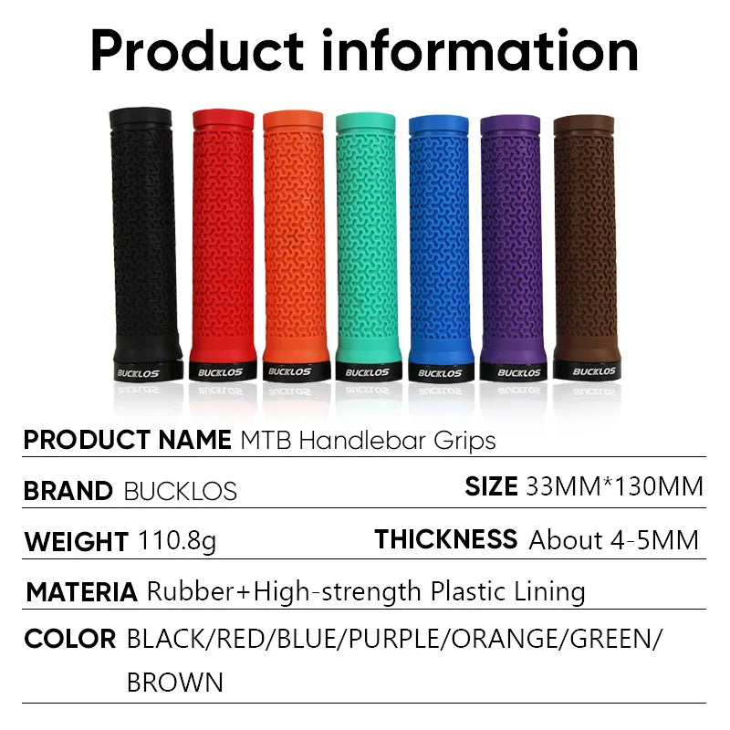 Bicycle Grips - Integrated Rubber Anti-Slip MTB Handlebar