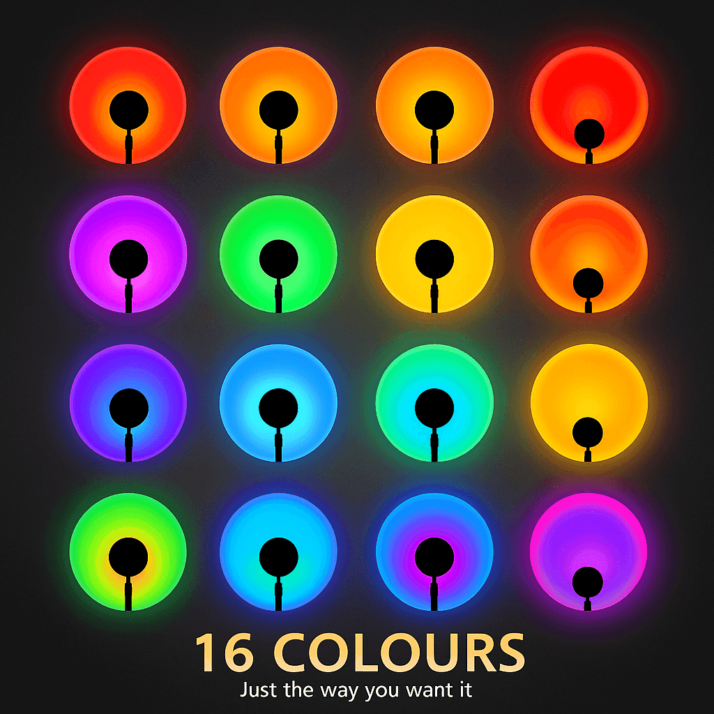 Sunset Glow Projection Lamp - Bascora