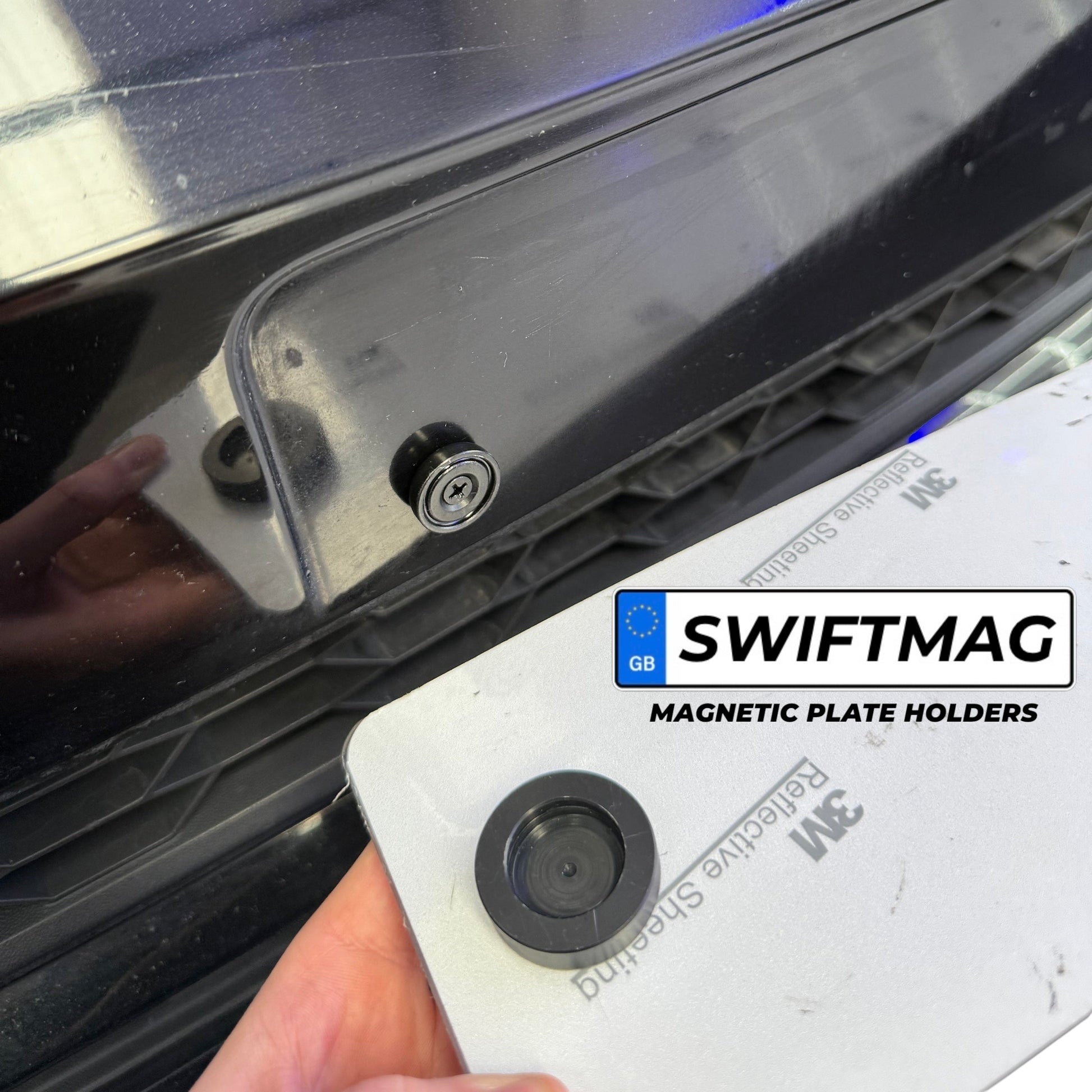 SWIFTMAG Magnetic Removable Numberplate Kit - Bascora