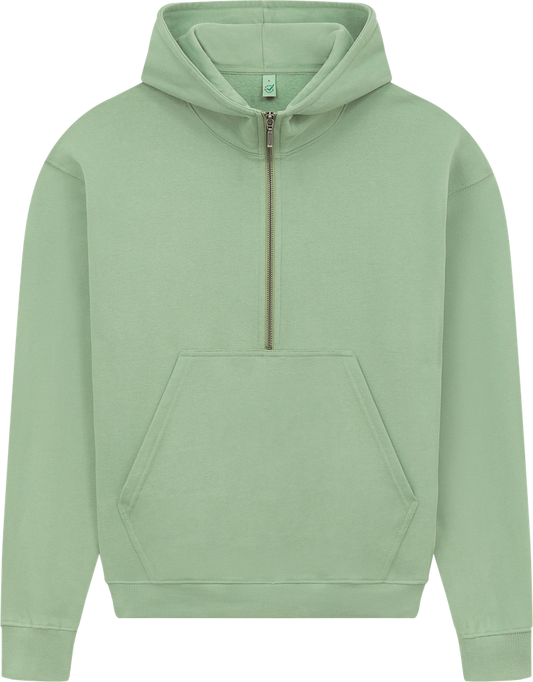 Organic Half Zip Hoodie – Womens