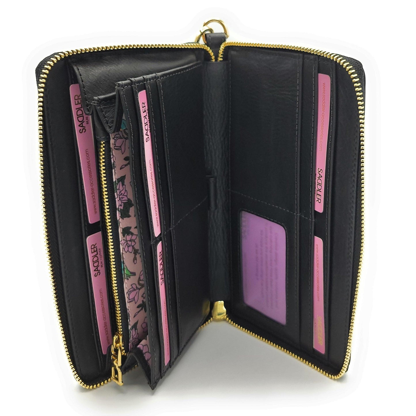 Freya RFID Leather Purse & Phone Holder
