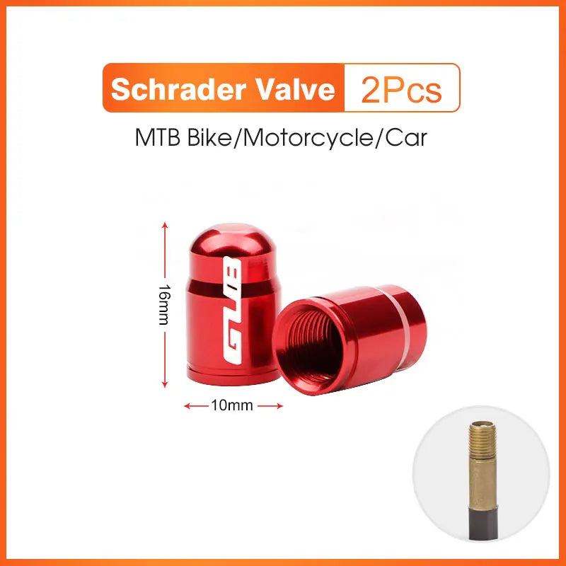 Aluminum CNC Bicycle Tire Valve Cap - Dustproof Schrader Presta