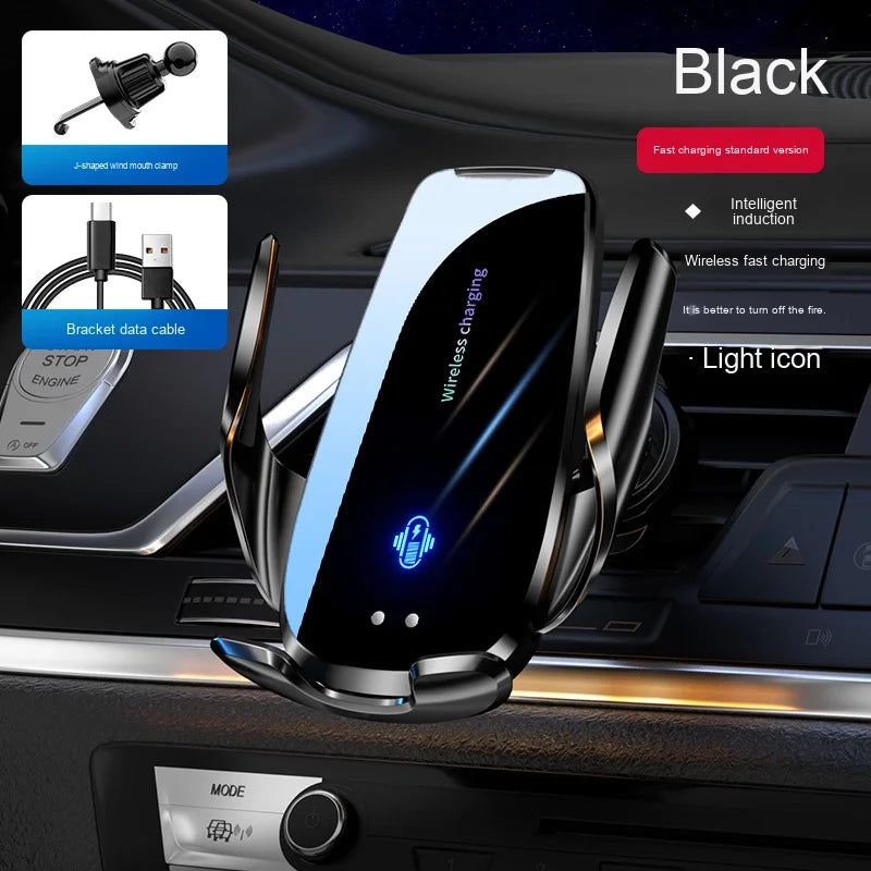 15W Car Wireless Charger Q96 - Auto Open/Close Phone Holder