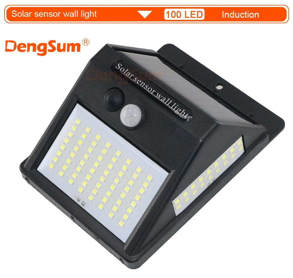 PIR Motion Sensor 100LED Solar Street Light