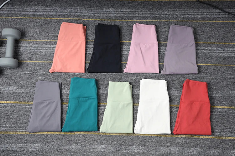 Women's High Waist Yoga Pants - Hip Push Up Fitness Leggings