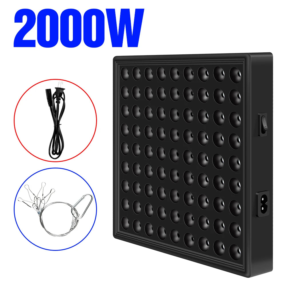 Lampe de culture LED haute puissance 2000 W/3000 W - Phytolampe à spectre complet 2835