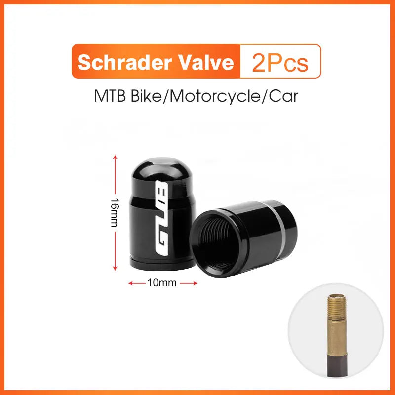 Aluminum CNC Bicycle Tire Valve Cap - Dustproof Schrader Presta