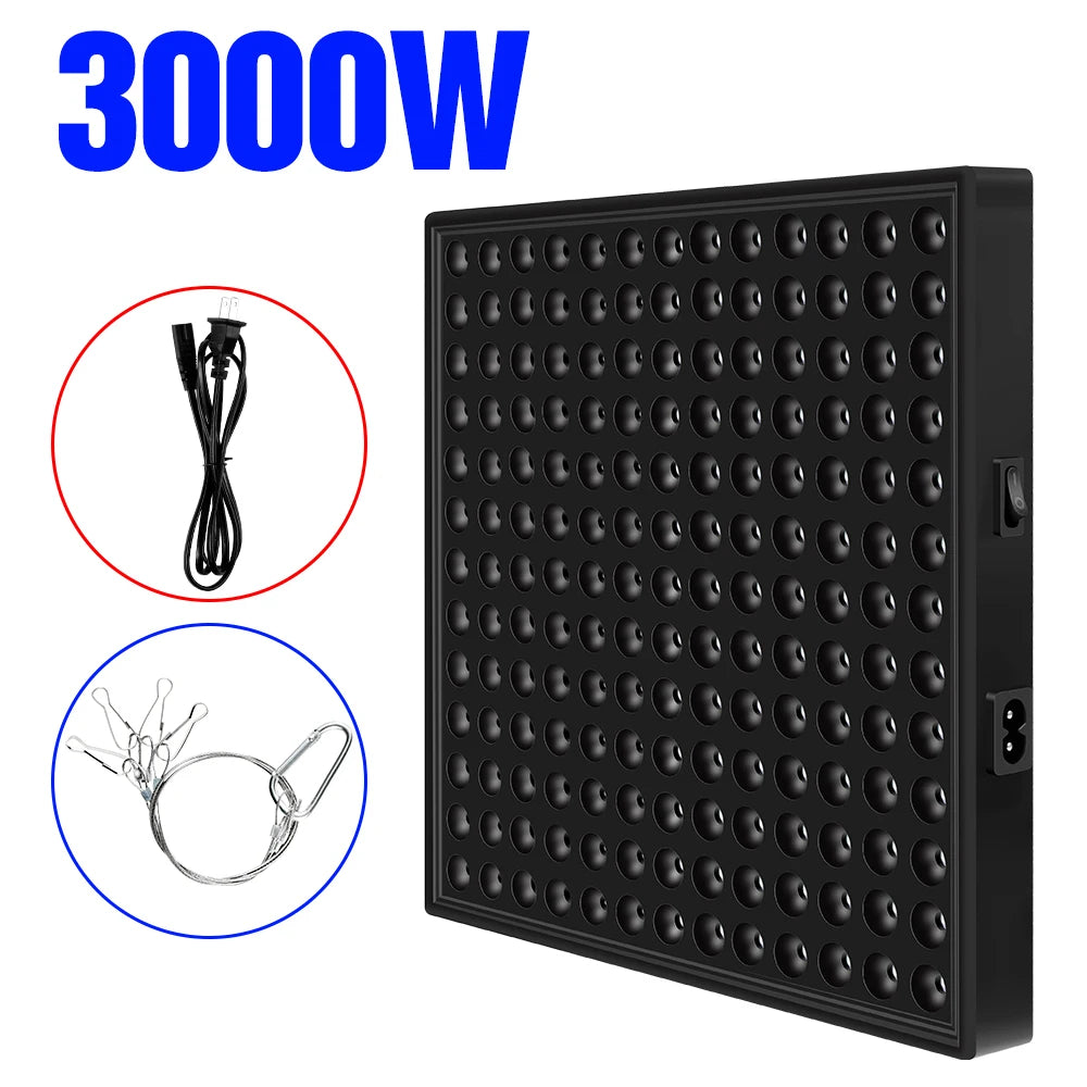 Lampe de culture LED haute puissance 2000 W/3000 W - Phytolampe à spectre complet 2835