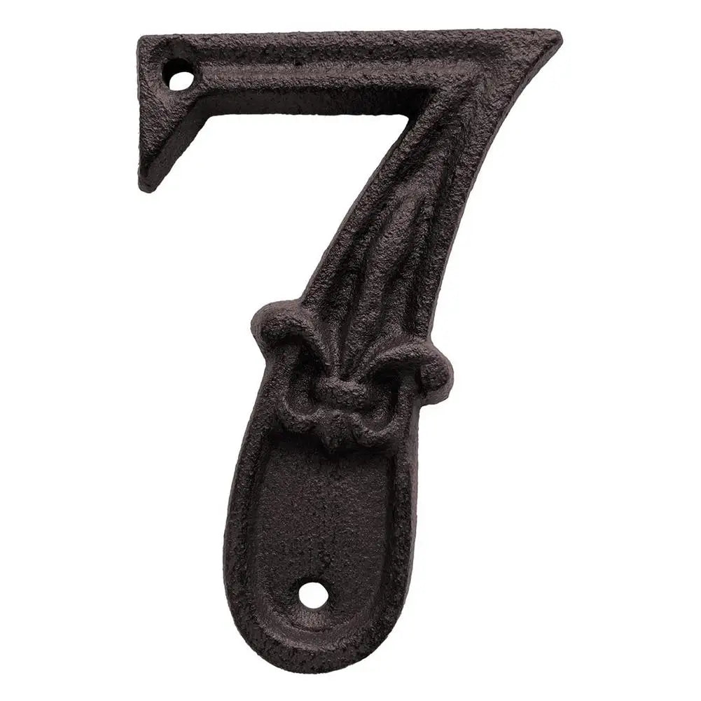 Cast Iron House Numbers - Antique Metal Address Plaque