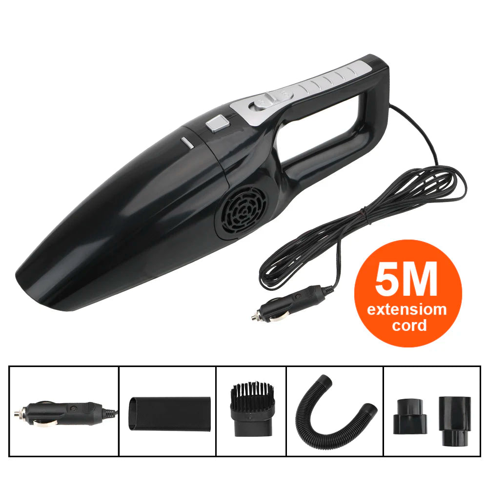 Car Vacuum Cleaner Wet & Dry - 12V 120W High Suction