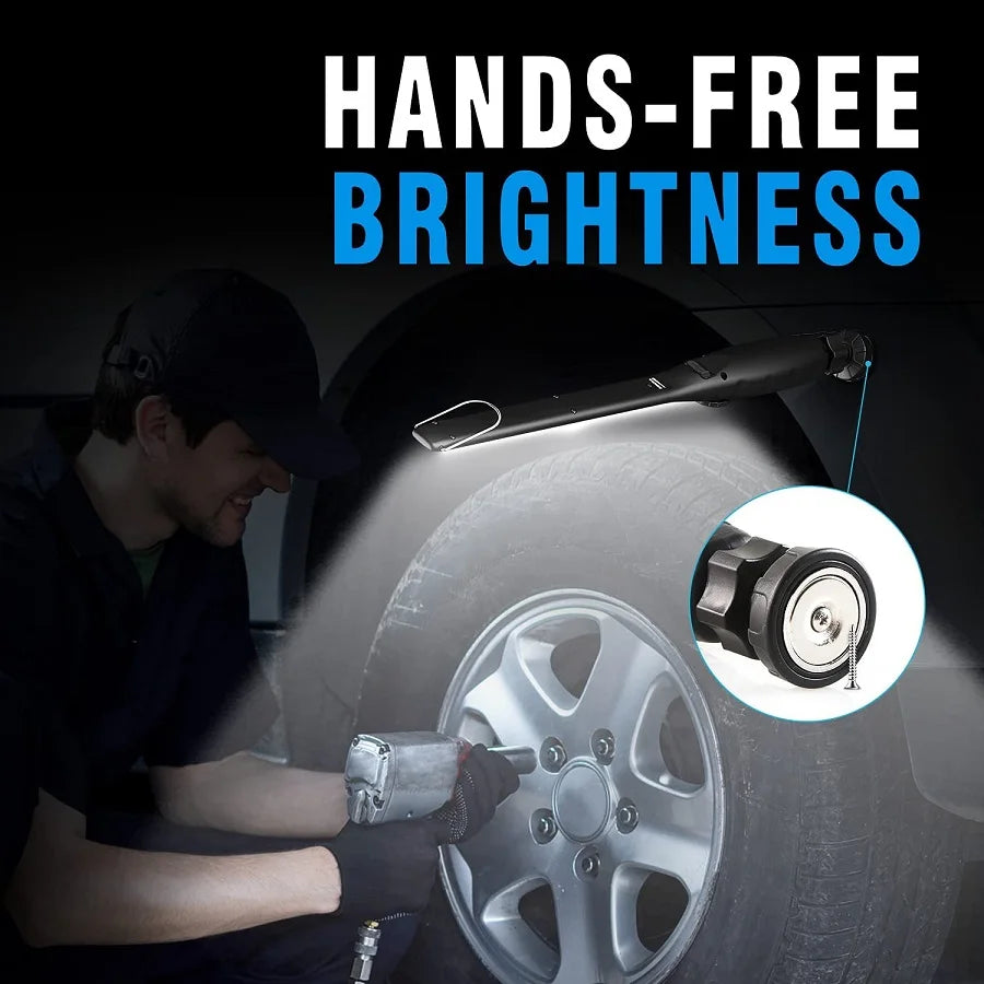 Portable LED Inspection Light - Magnetic COB Work Light for Car Repair