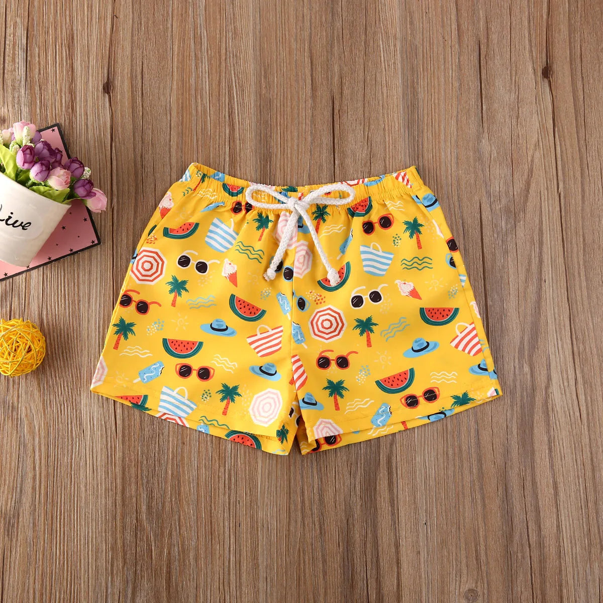Short de bain unisexe pour tout-petits - Séchage rapide - De 0 à 4 ans