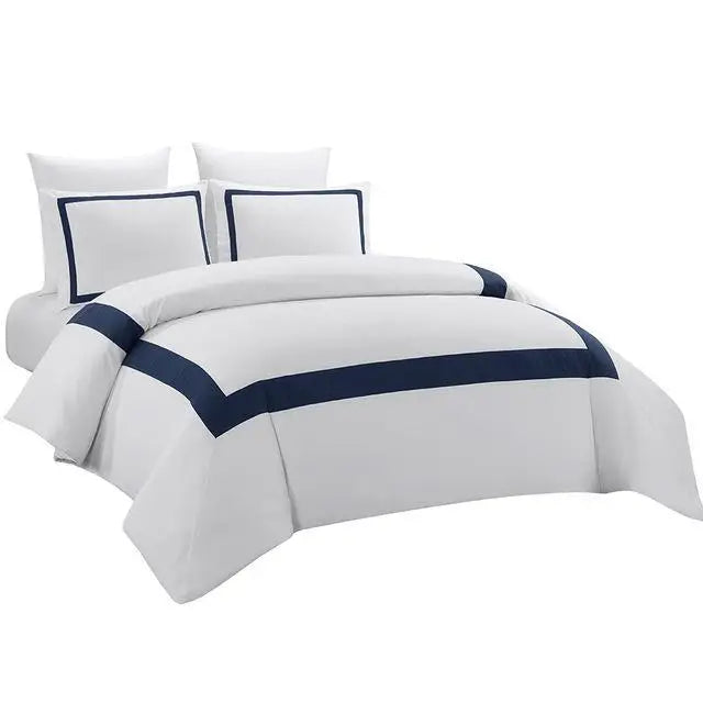 Luxury Geometric Stitched Comforter Bedding Set