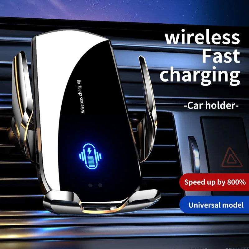 15W Magnetic Car Wireless Charger - 360° Air Vent Mount