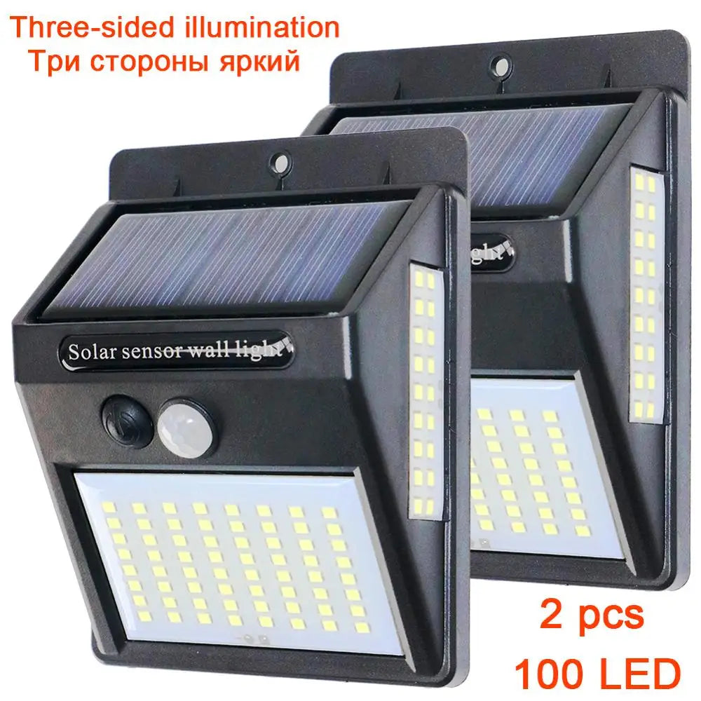 PIR Motion Sensor 100LED Solar Street Light