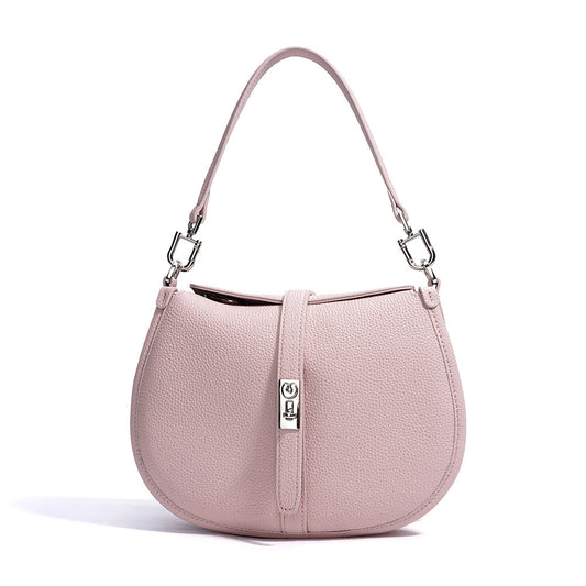 The Horizon Lullaby Half-Moon Bag in Genuine Leather