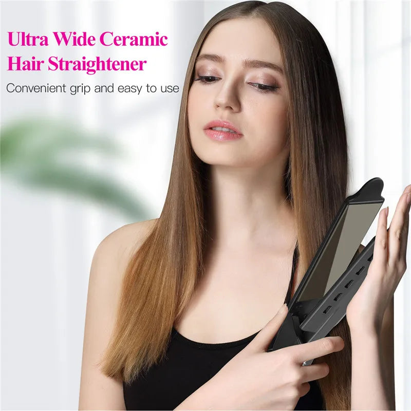 Professional Titanium Hair Straightener - Wide Plate