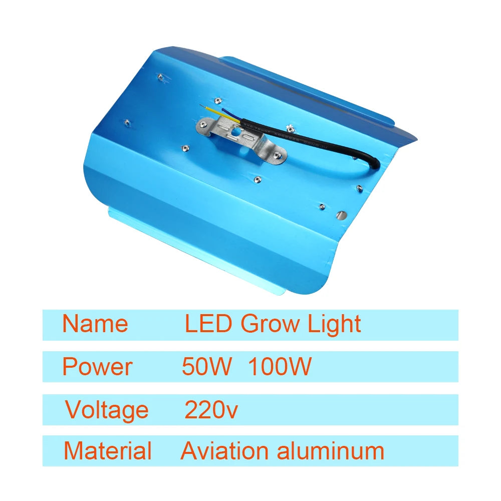 LED Grow Light 50W/100W - Full Spectrum Indoor Greenhouse Lamp