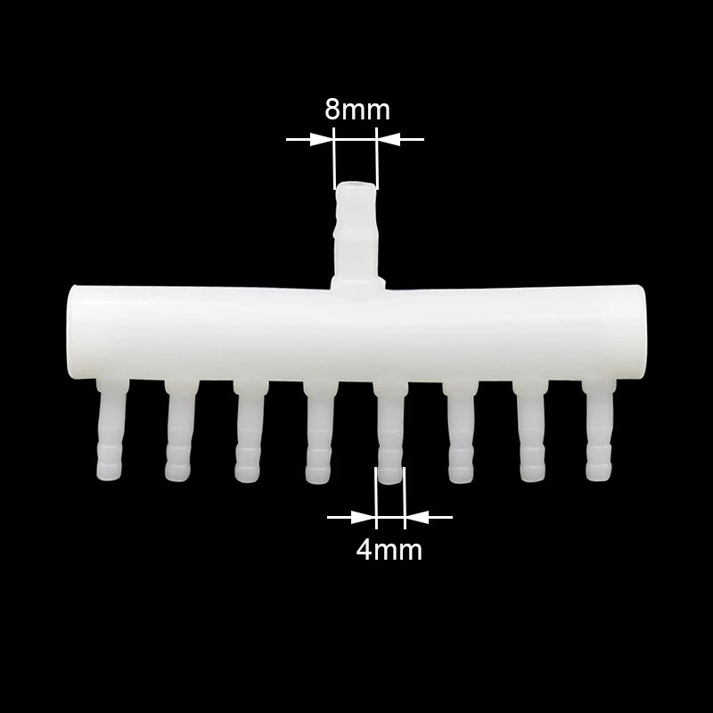 Divisor de manguera para acuario: de 8 mm a 4 mm