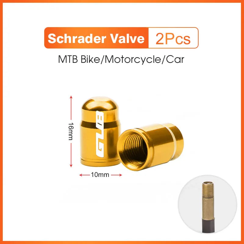 Aluminum CNC Bicycle Tire Valve Cap - Dustproof Schrader Presta