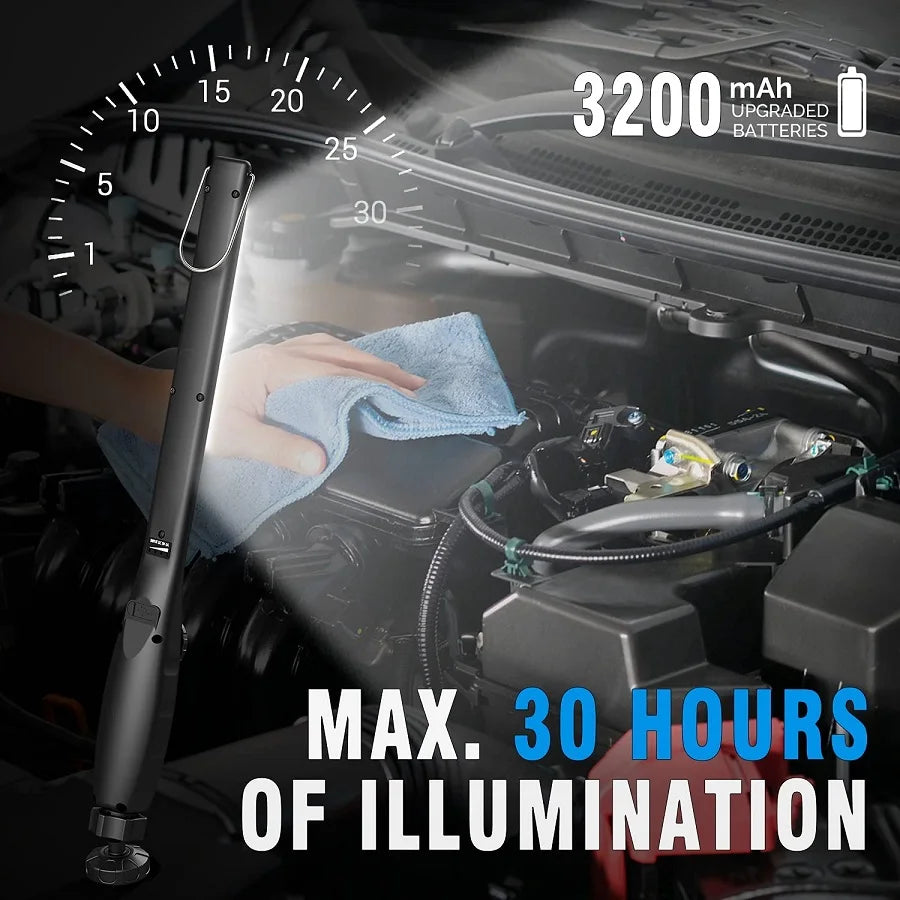 Portable LED Inspection Light - Magnetic COB Work Light for Car Repair